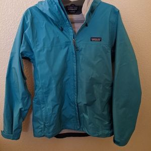 Patagonia Rain shell, size medium, Teal